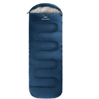 Спальник з капюшоном та закругленим дном Naturehike Y150 NH21MSD08 лівий, темно-блакитний (6976507663878)