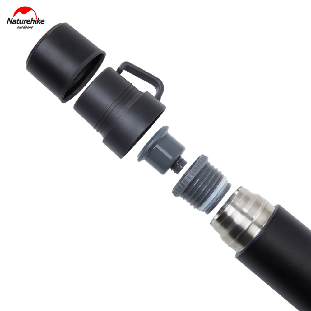 Термос Naturehike NH17S020-B 304 сталь 0.6 л срібний
