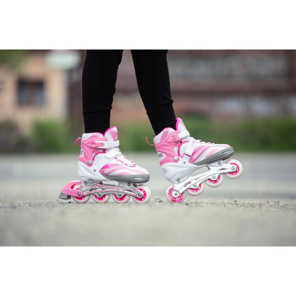 Роликові ковзани SportVida 4 в 1 Size 31-34 White/Pink (SV-LG0010)