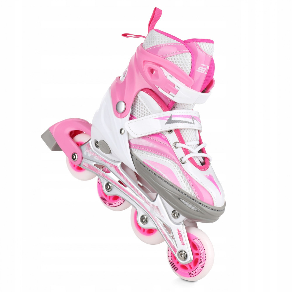 Роликові ковзани SportVida 4 в 1 Size 35-38 White/Pink (SV-LG0011)