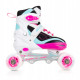 Роликові ковзани SportVida 4 в 1 Size 35-38 White/Pink/Blue (SV-LG0032)