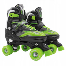 Роликовые коньки (квади) SportVida Size 31-34 Black/Green (SV-LG0037)