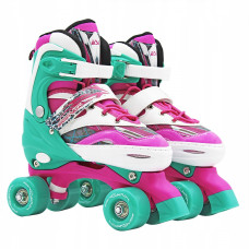 Роликовые коньки (квади) SportVida Size 35-38 Pink/Green (SV-LG0040)
