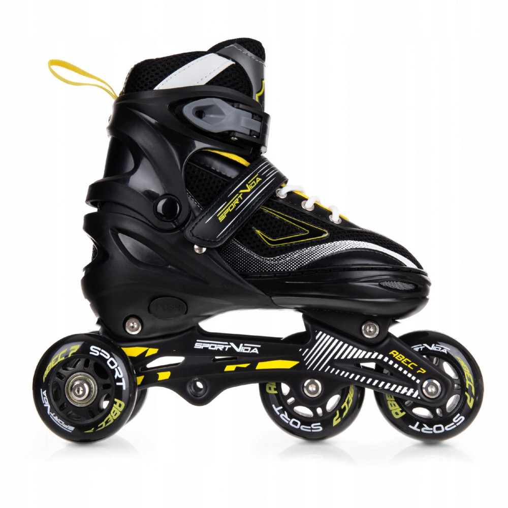 Роликові ковзани SportVida 4 в 1 Size 31-34 Black/Yellow (SV-LG0067)