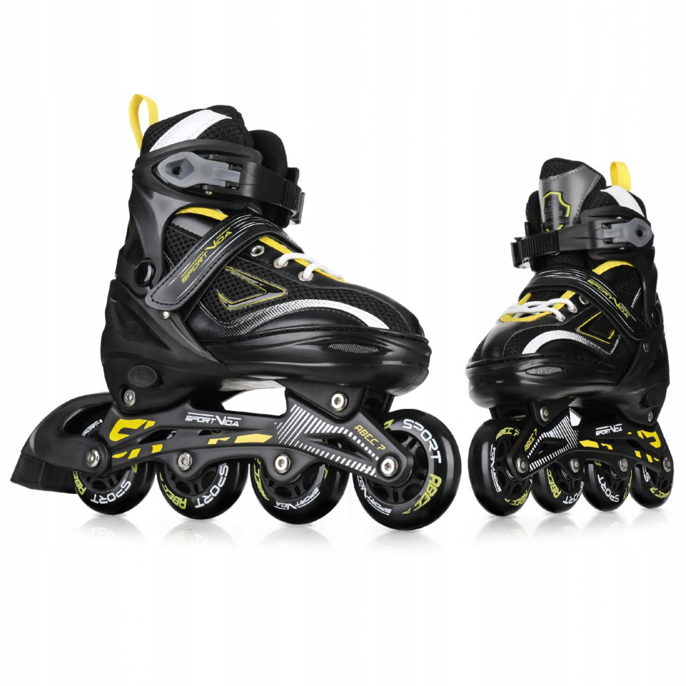 Роликові ковзани SportVida 4 в 1 Size 35-38 Black/Yellow (SV-LG0068)