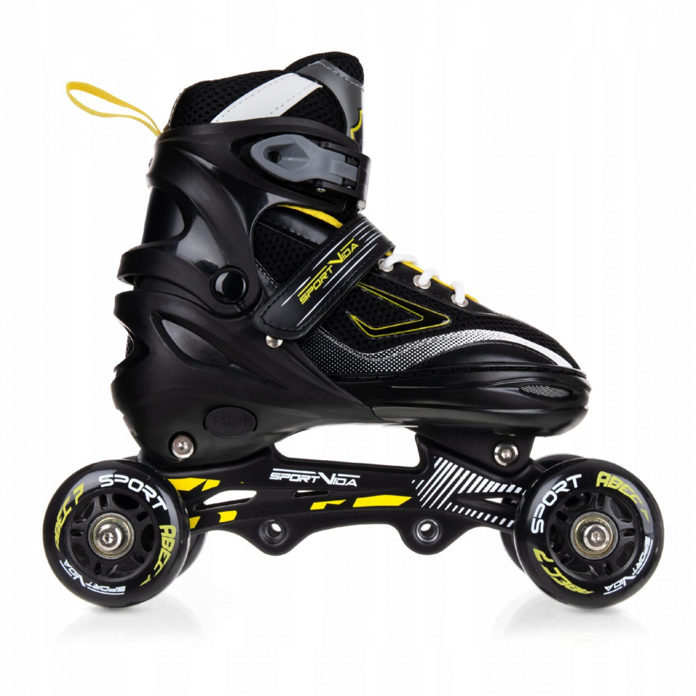 Роликові ковзани SportVida 4 в 1 Size 39-42 Black/Yellow (SV-LG0069)