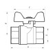 Кран шаровой Nolf 1/2" прямой №711 (NF2942)