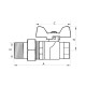 Кран кульовий з американкою Nolf 1/2" прямий №921 (NF2961)