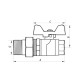 Кран кульовий з американкою Nolf 3/4" прямий №921 (NF2962)