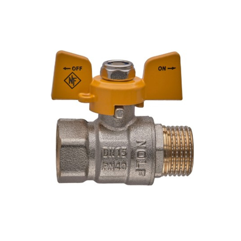 Кран кульовий Nolf classic 1/2" прямий NFC.722-06 (NF3129)