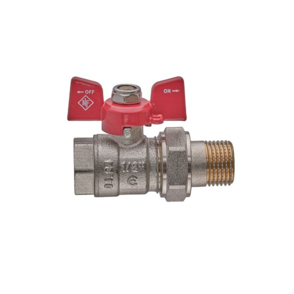 Кран кульовий з американкою Nolf classic 1/2" прямий NFC.921-06 (NF3150)