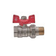 Кран кульовий з американкою Nolf classic 1/2" прямий NFC.921-06 (NF3150)