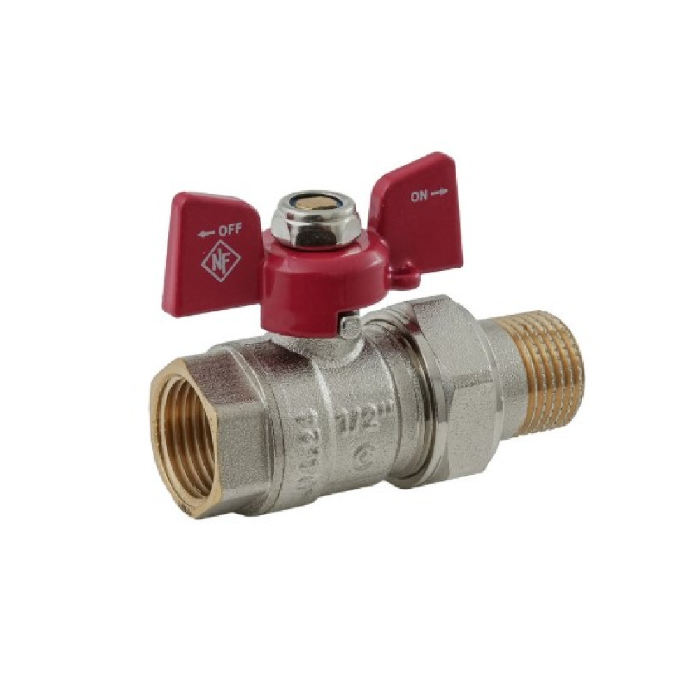 Кран кульовий з американкою Nolf classic 1/2" прямий NFC.921-06 (NF3150)