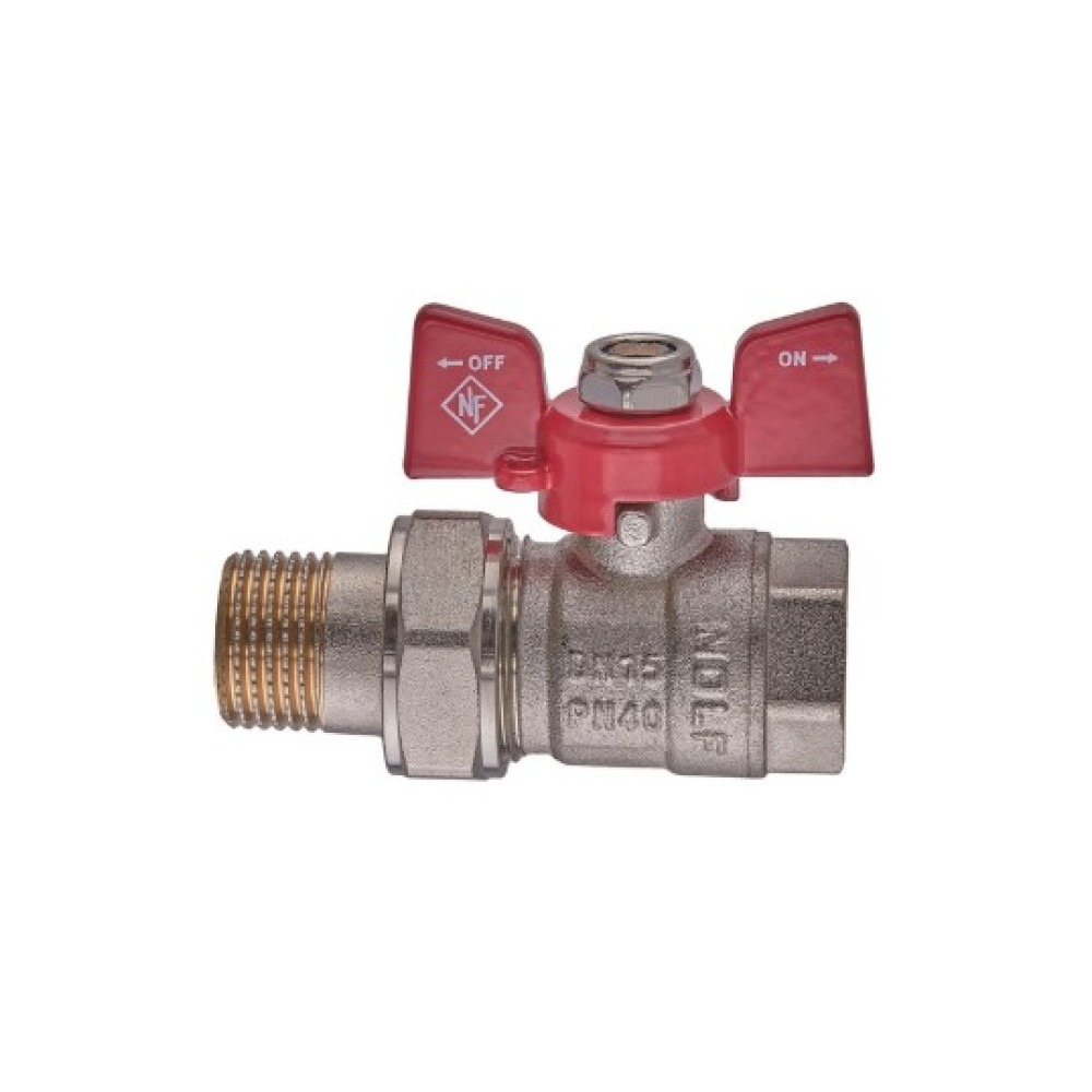 Кран кульовий з американкою Nolf classic 1/2" прямий NFC.921-06 (NF3150)