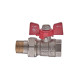Кран кульовий з американкою Nolf classic 1/2" прямий NFC.921-06 (NF3150)