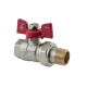 Кран кульовий з американкою Nolf classic 1/2" прямий NFC.921-06 (NF3150)