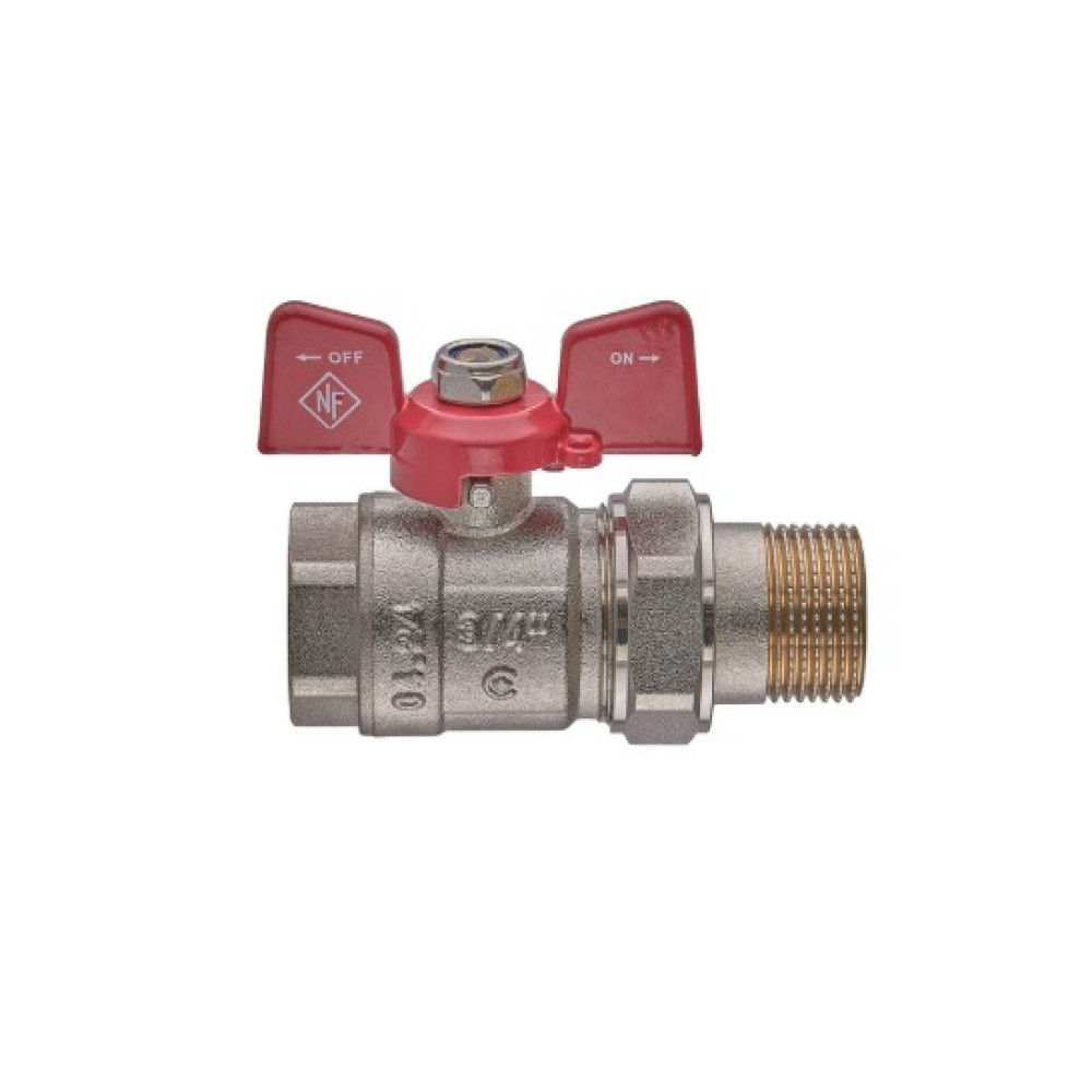Кран кульовий з американкою Nolf classic 3/4" прямий NFC.921-08 (NF3151)