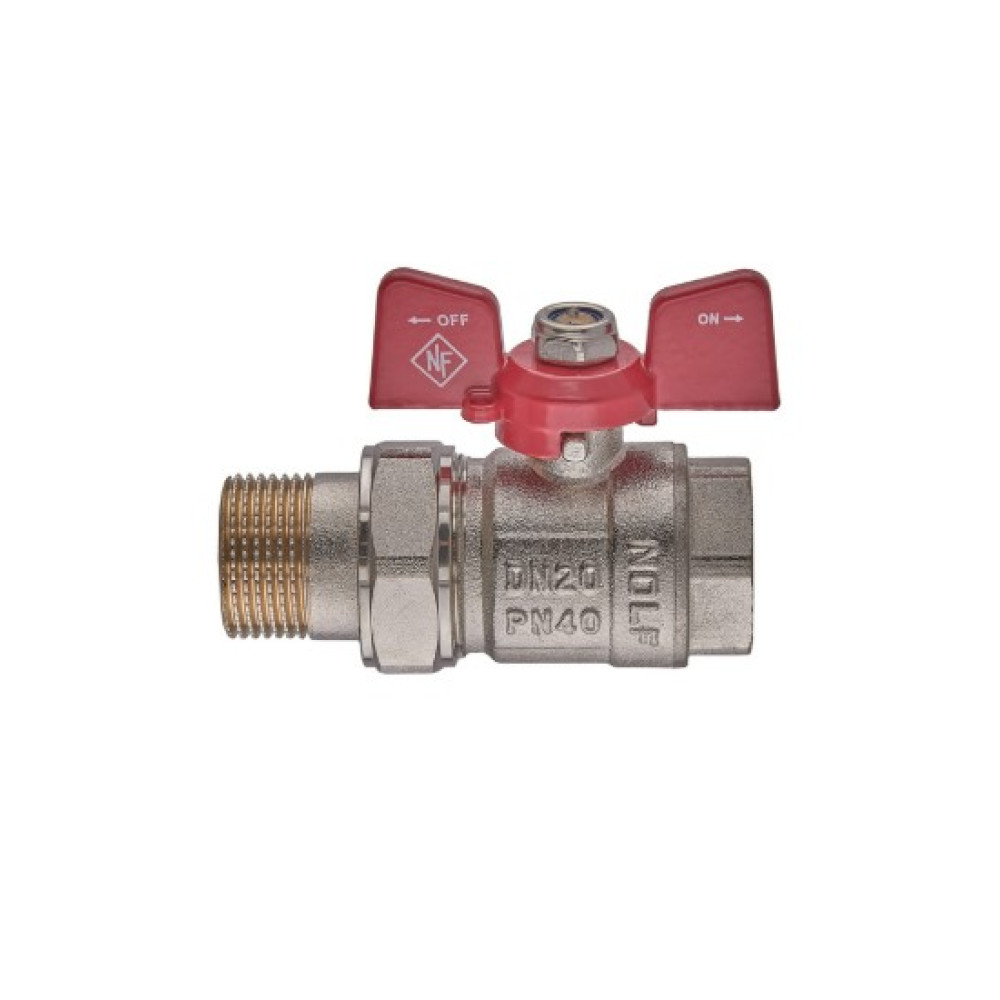 Кран кульовий з американкою Nolf classic 3/4" прямий NFC.921-08 (NF3151)