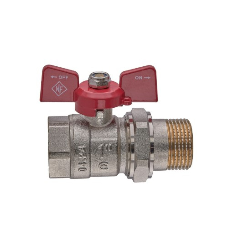 Кран шаровой с американкой Nolf classic 1" прямой NFC.921-10 (NF3152)