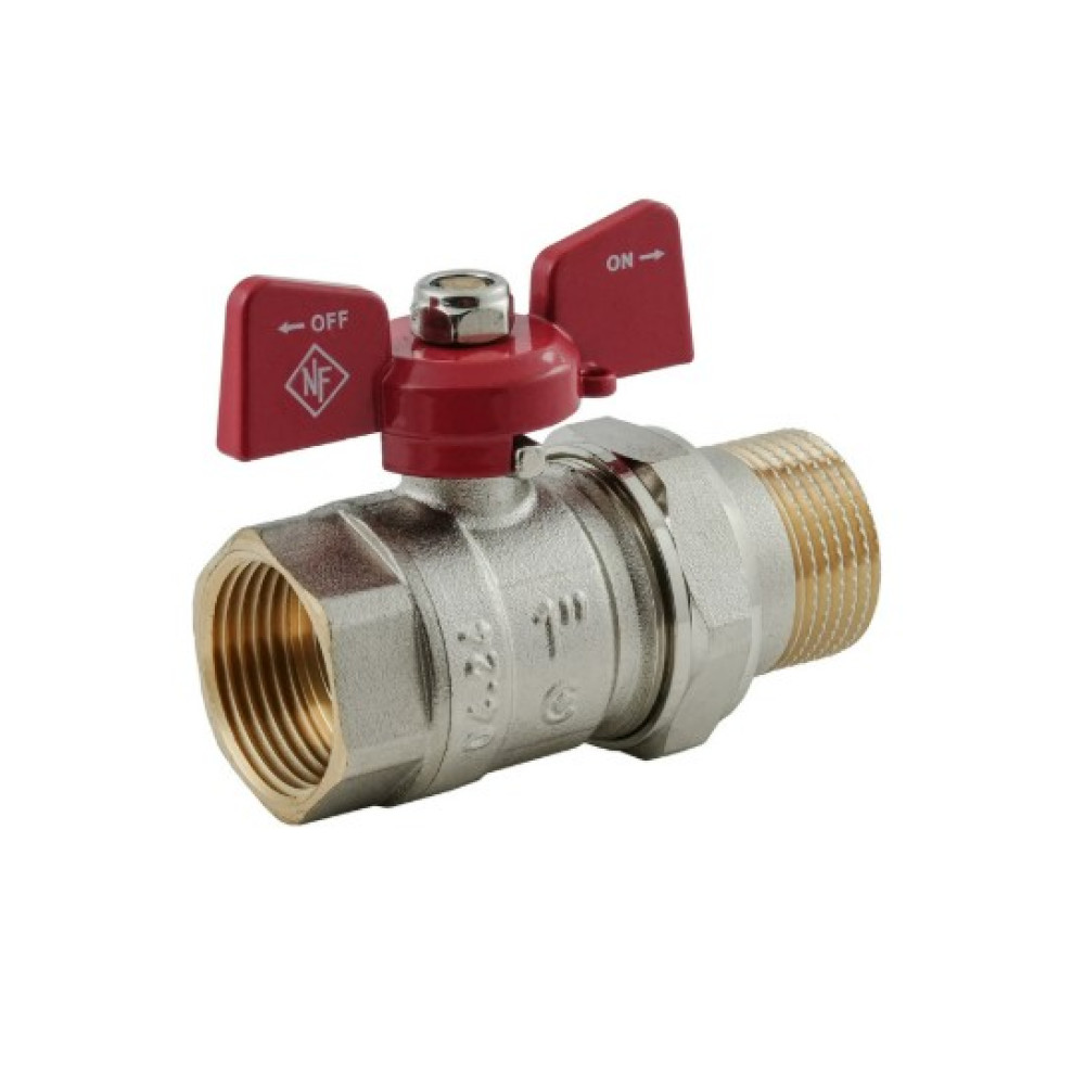 Кран шаровой с американкой Nolf classic 1" прямой NFC.921-10 (NF3152)