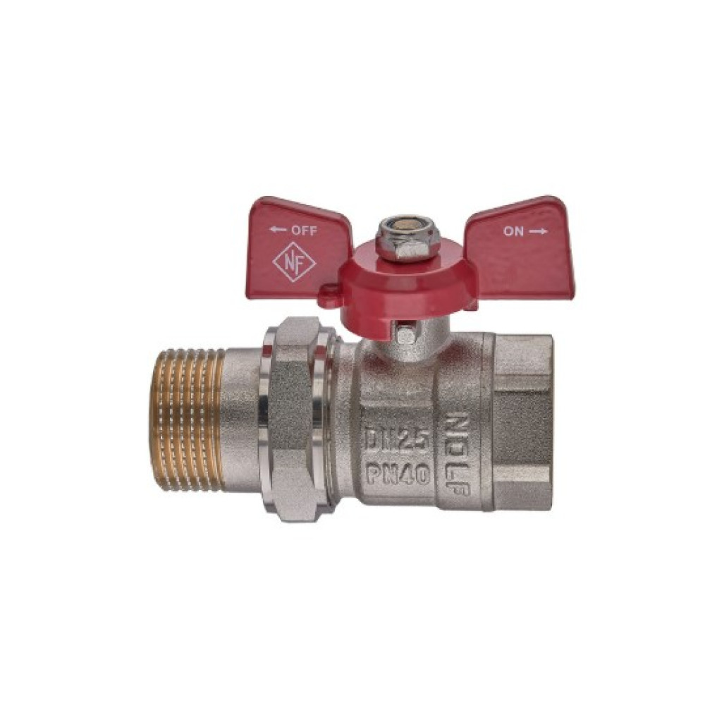 Кран шаровой с американкой Nolf classic 1" прямой NFC.921-10 (NF3152)
