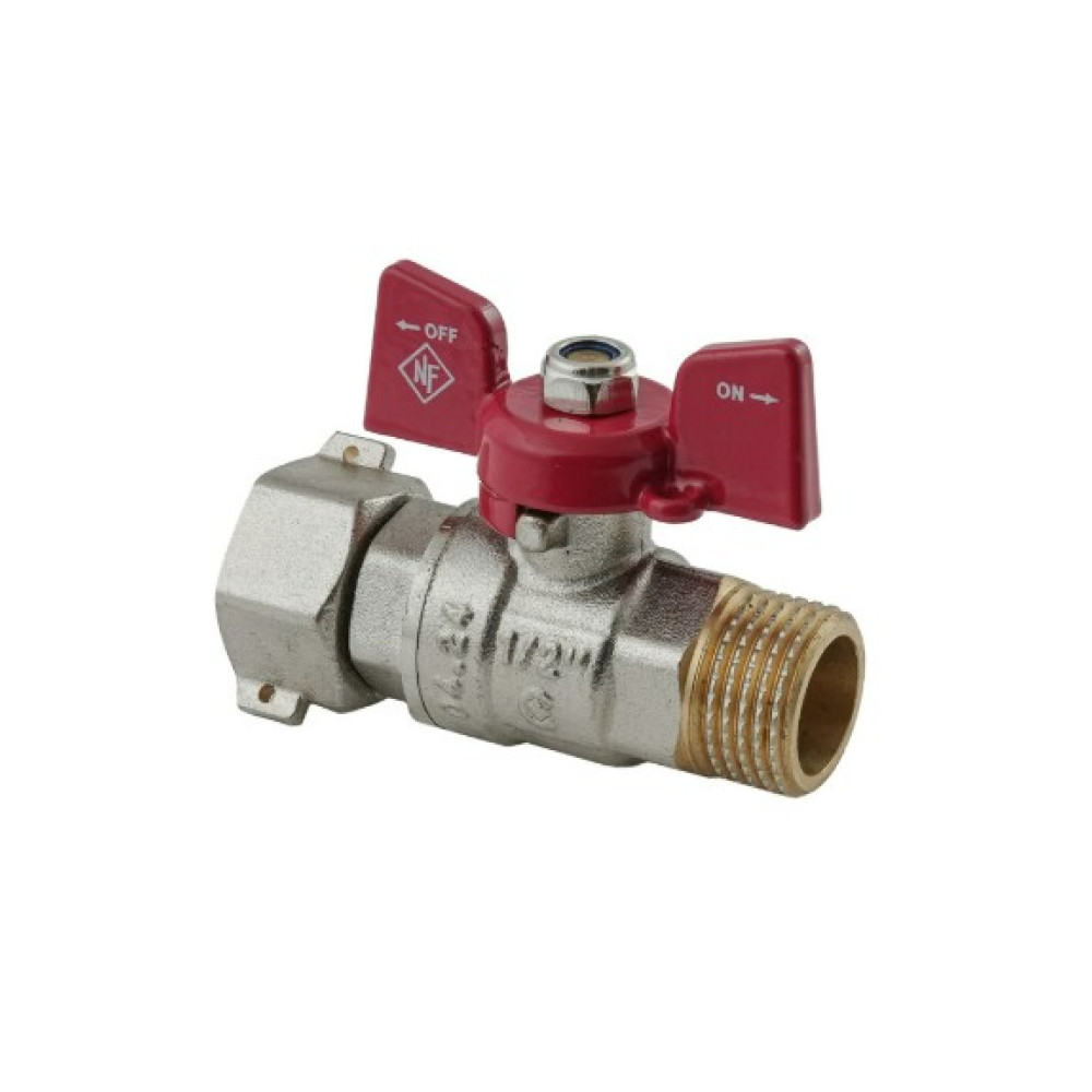 Кран кульовий Nolf classic 1/2" прямой з накидною гайкою NFC.821-06 (NF3153)