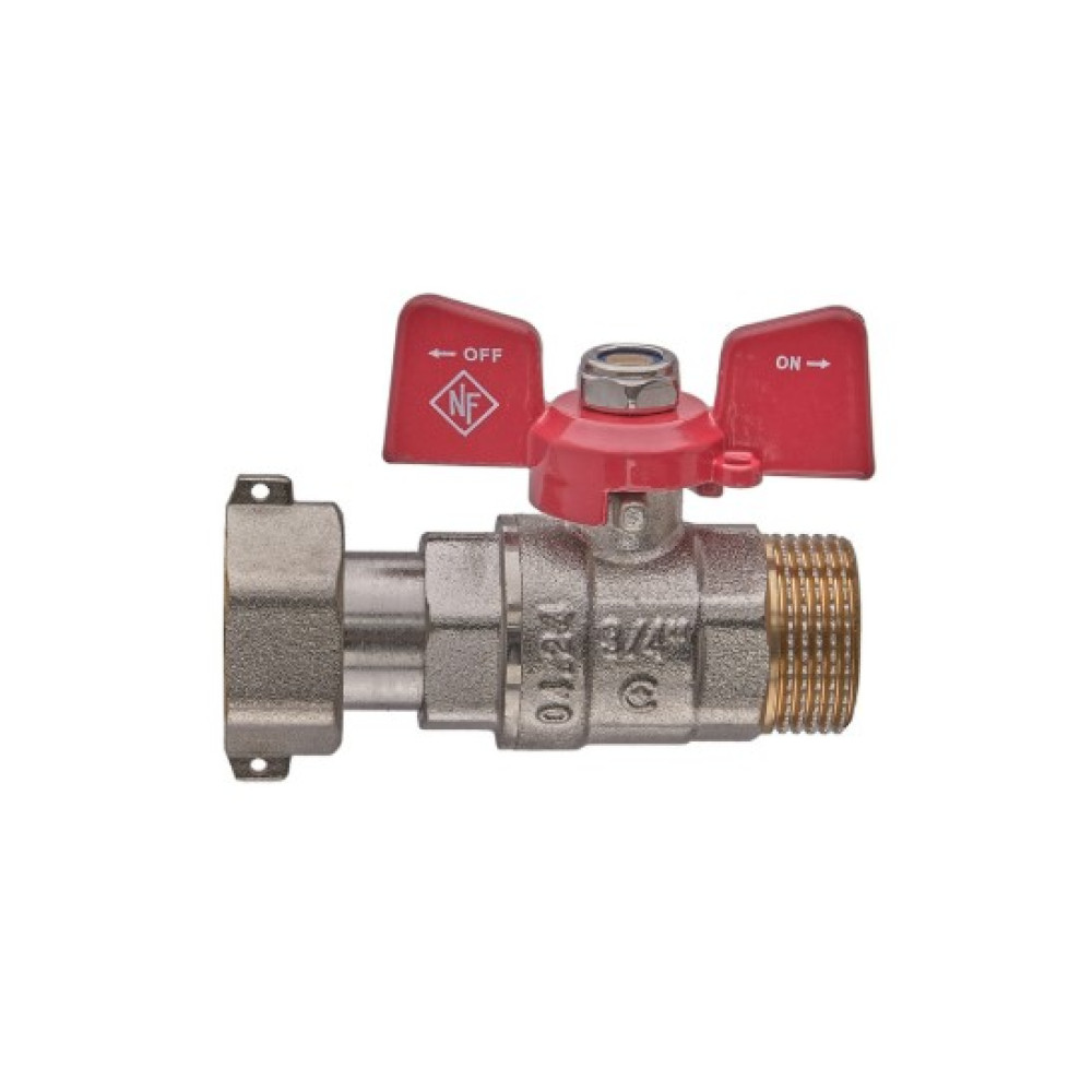 Кран шаровой Nolf classic 3/4" прямой с накидной гайкой NFC.821-08 (NF3154)