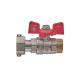 Кран шаровой Nolf classic 3/4" прямой с накидной гайкой NFC.821-08 (NF3154)