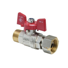 Кран шаровой Nolf classic 3/4" прямой с накидной гайкой NFC.821-08 (NF3154)