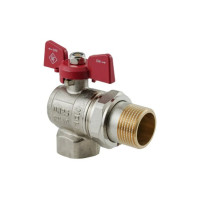 Кран шаровой с американкой Nolf classic 1" угловой NFC.941-10 (NF3157)