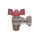 Кран шаровой Nolf classic 1/2" угловой с накидной гайкой NFC.841-06 (NF3158)