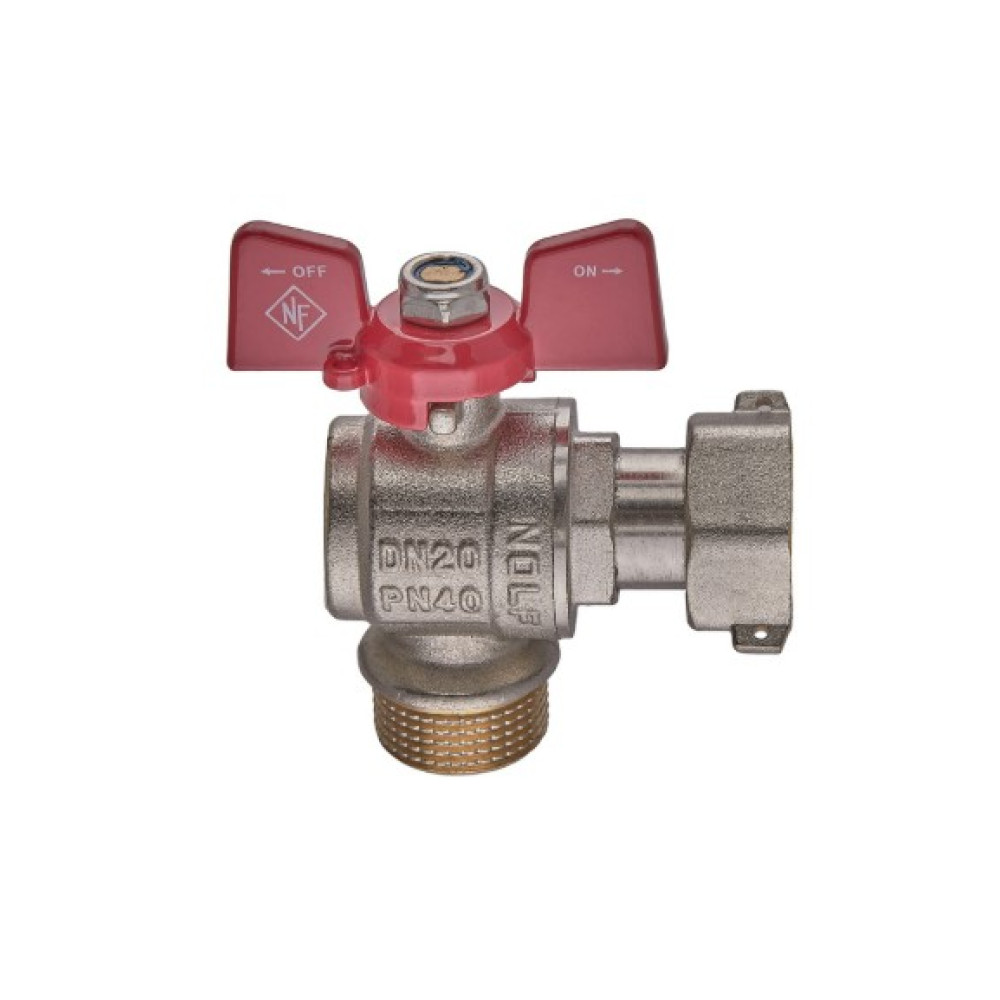 Кран кульовий Nolf classic 3/4" кутовий з накидною гайкою NFC.841-08 (NF3159)