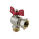 Кран кульовий Nolf classic 3/4" кутовий з накидною гайкою NFC.841-08 (NF3159)