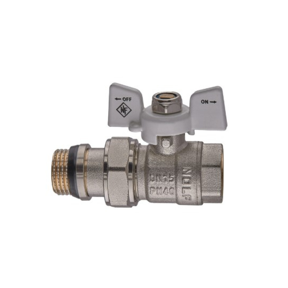 Кран шаровой с американкой Nolf classic 1/2" прямой NFC.963-06 (NF3160)