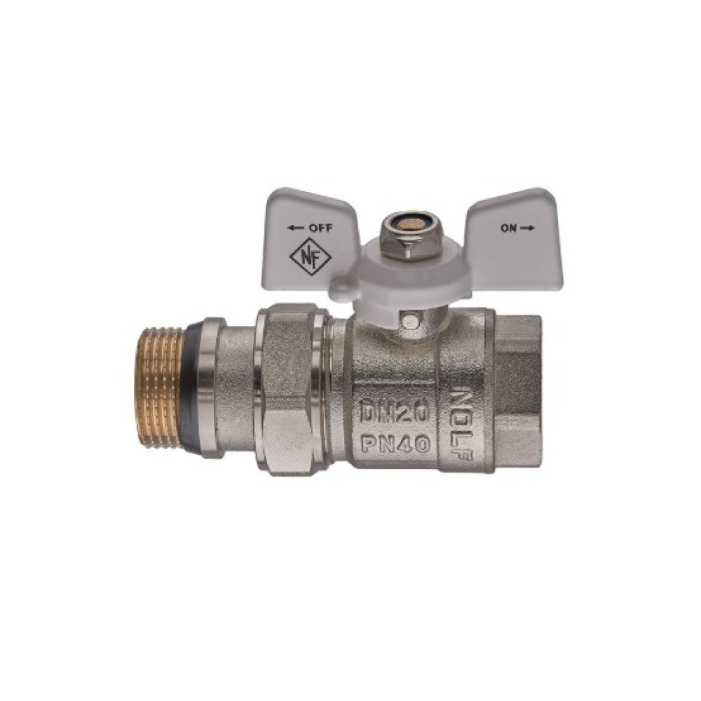 Кран кульовий з американкою Nolf classic 3/4" прямий NFC.963-08 (NF3161)