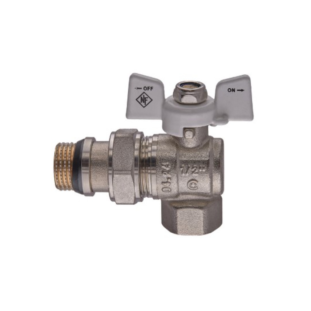 Кран шаровой с американкой Nolf classic 1/2" угловой NFC.983-06 (NF3162)