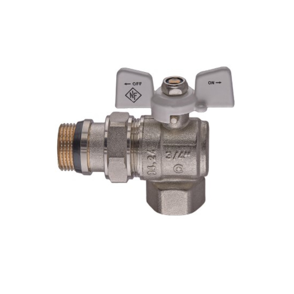 Кран шаровой с американкой Nolf classic 3/4" угловой NFC.983-08 (NF3163)