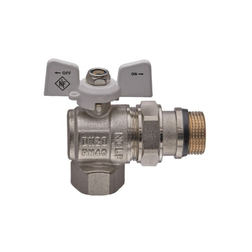 Кран шаровой с американкой Nolf classic 3/4" угловой NFC.983-08 (NF3163)