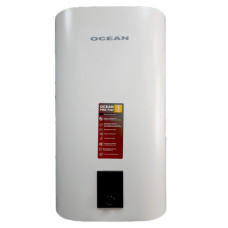Водонагреватель Ocean FLAT 100 л, 2,0 кВт, "мокрый" ТЭН, вертикальный, прямоугольный, белый (RZB100M ET+WT)