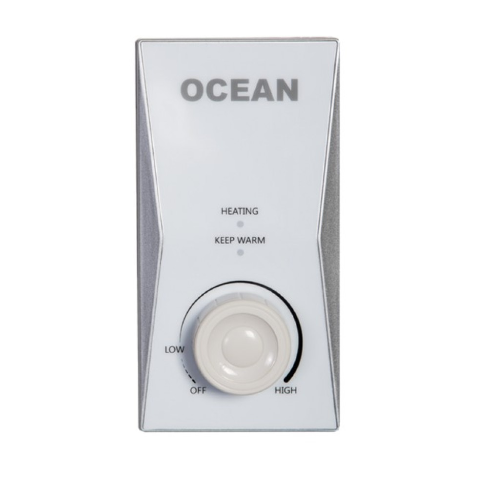 Водонагрівач Ocean FLAT BASIC 100 Л, 2,0 кВт, "сухий", вертикальний, прямокутний, білий (RZB100M ET+DT)