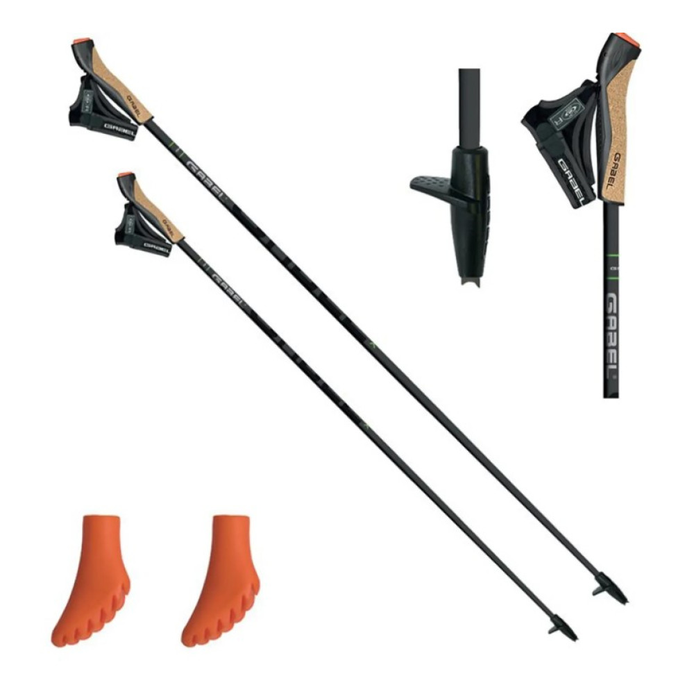 Палки для скандинавской ходьбы Gabel X-5 Black 115 (7009351141150)