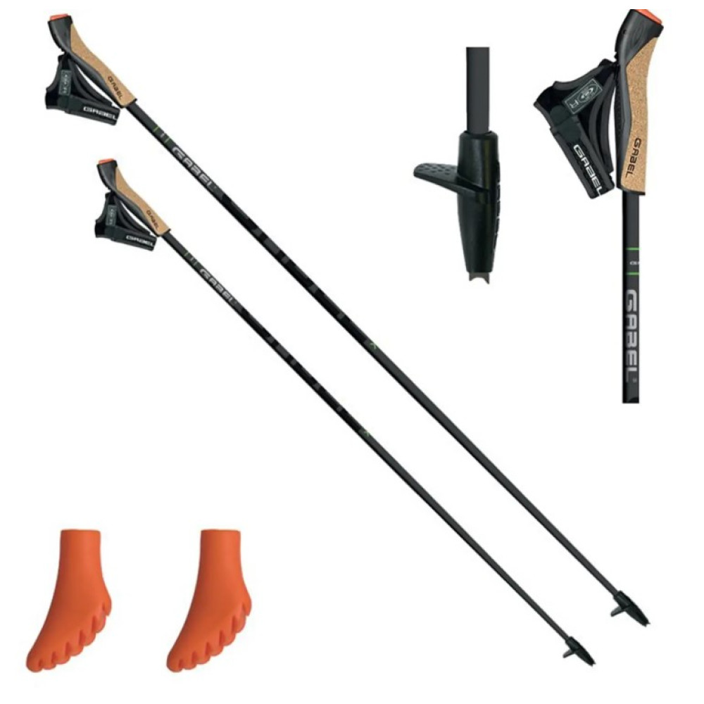 Палки для скандинавской ходьбы Gabel X-5 Black 120 (7009351141200)