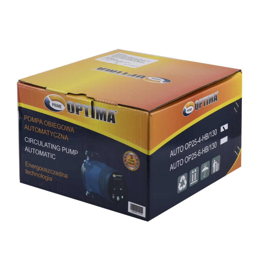 Насос циркуляційний енергоощадний Optima PRIME OP25-40AUTO 130 мм