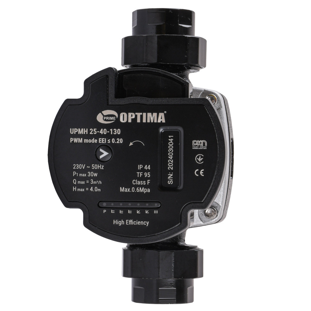 Насос циркуляционный энергосберегающий Optima PRIME UPMH 25-40AUTO 130 мм + гайки