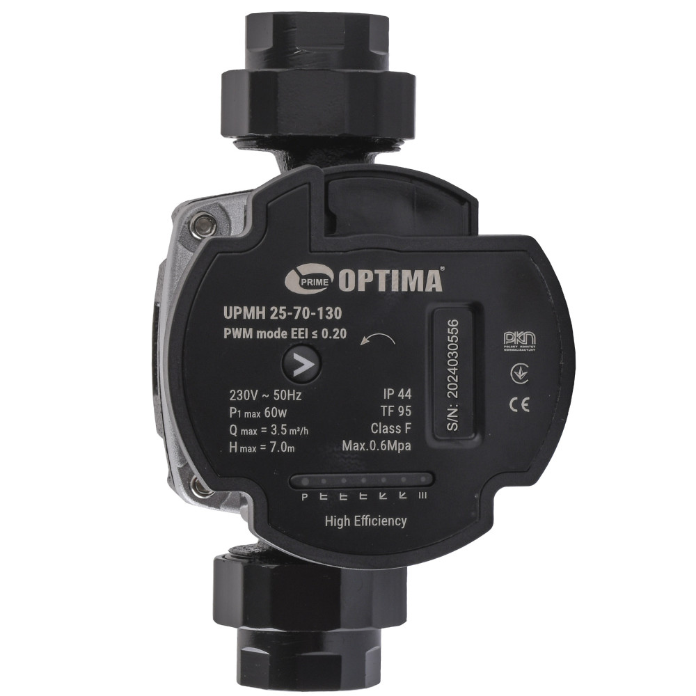 Насос циркуляційний енергоощадний Optima PRIME UPMH 25-70AUTO 130 мм + гайки