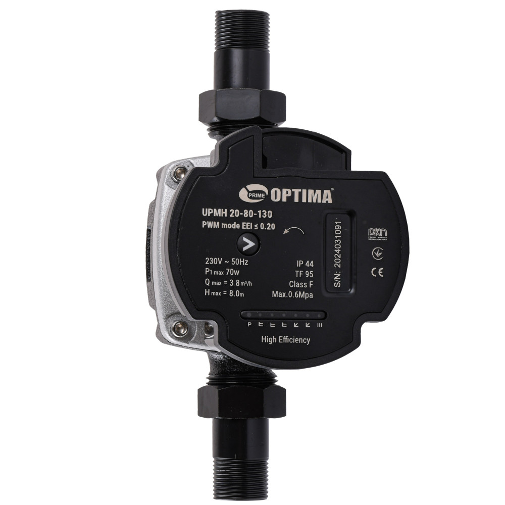 Насос циркуляційний енергоощадний Optima PRIME UPMH 20-80AUTO 130 мм + гайки
