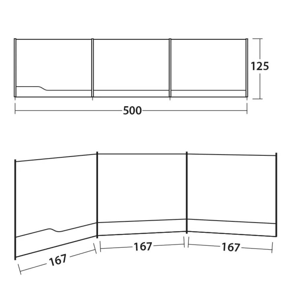 Тент пляжний Outwell Windscreen Grey (111161) 929035
