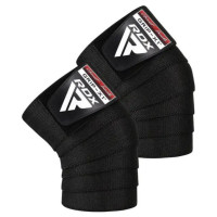Бинти на коліна RDX K1 GYM Knee Wraps Full Black (WAH-K1FB)