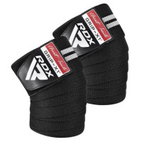 Бинты на колени RDX GYM KNEE WRAP R11 BLACK/WHITE (WAH-KR11BW)