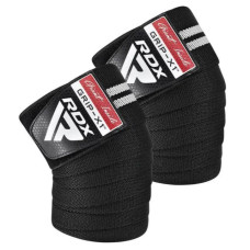 Бинты на колени RDX GYM KNEE WRAP R11 BLACK/WHITE (WAH-KR11BW)